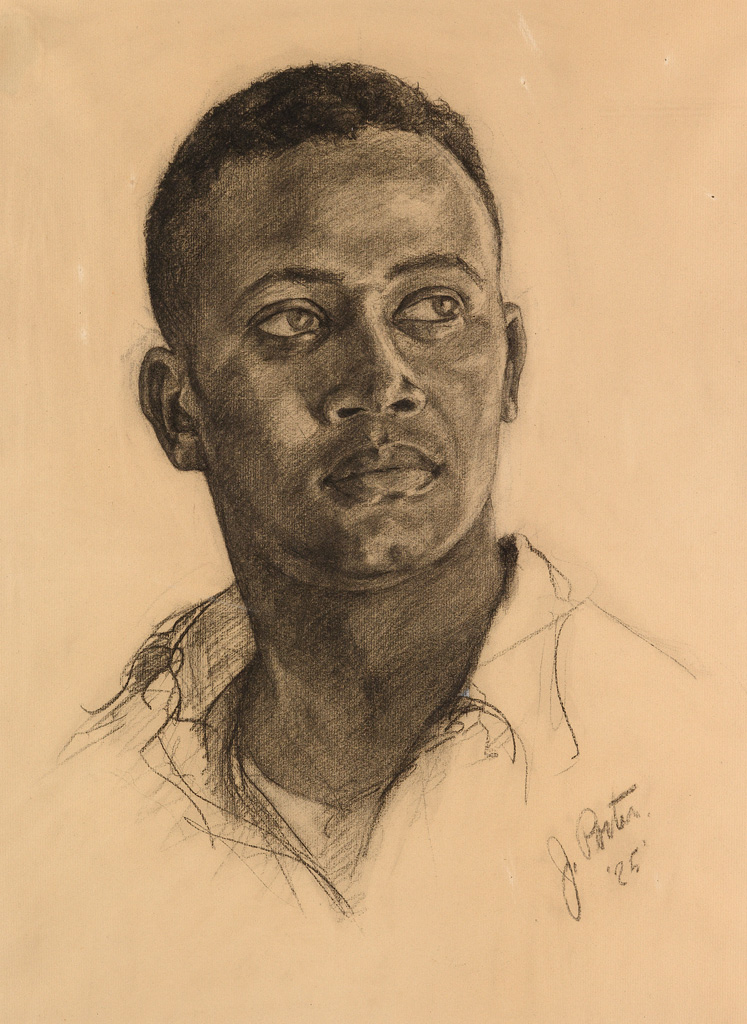 JAMES A. PORTER (1905 - 1970) Head of a Young Man.